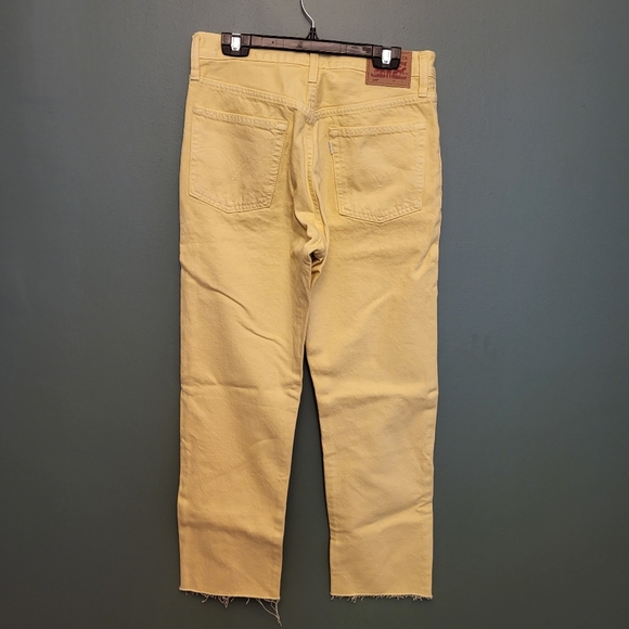 Levi's 501 Yellow Jeans Size 30 x 25.5 - Picture 4 of 4